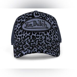 Von Dutch purple Leopard Print Cap